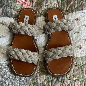 Steve Madden rhinestone sandals. Perfect condition!Size 9